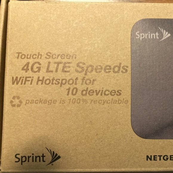 Sprint NETGEAR Model 771S Zing 4G LTE Mobile Hotspot Black Mint in Box